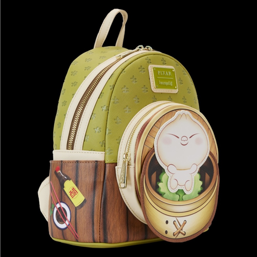 NWT Pixar Loungefly Green Bao Bamboo Steamer Basket Backpack - Picture 3 of 5